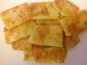 vārītu kartupeļu pankūkas